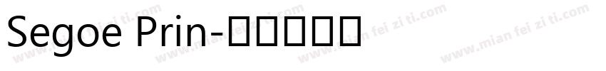 Segoe Prin字体转换